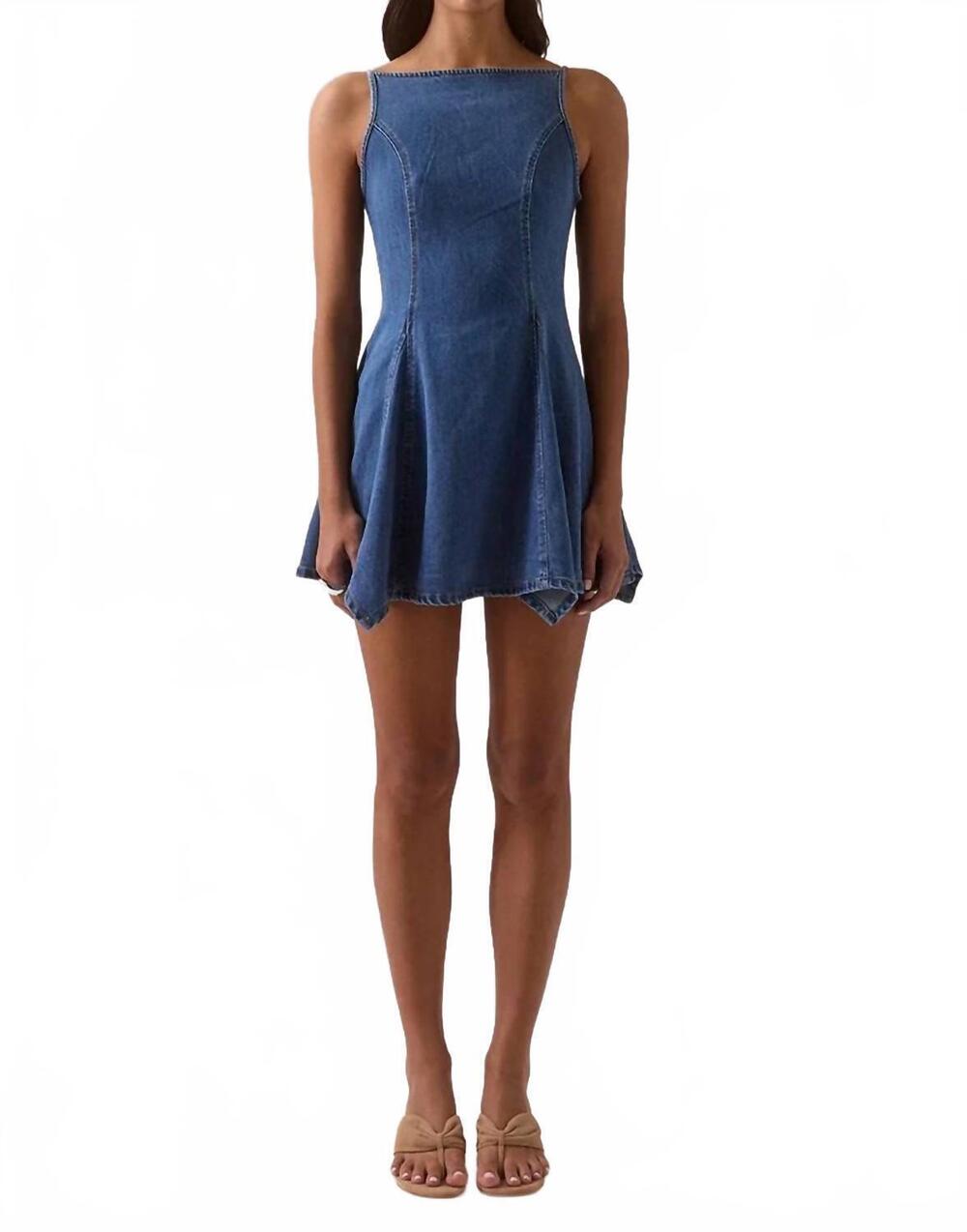 NEW SOVERE elodie mini dress in blue